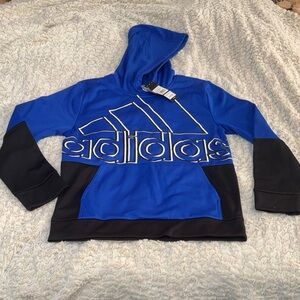 Adidas Kids Hoodie in Blue and Black